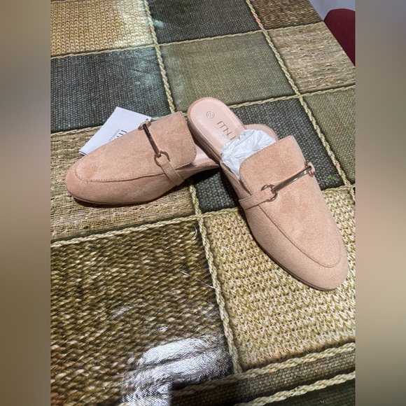 Musshoe Beige Suede Slip-On Loafers - Picture 3 of 7